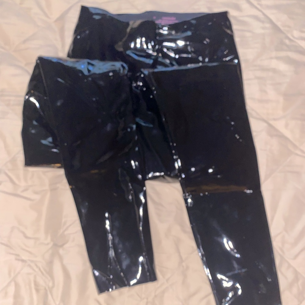 Commando leather-look leggings (high waisted)